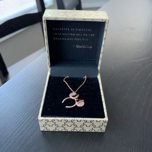 Disney Rebecca Hook Rose Gold Minnie Ear Necklace